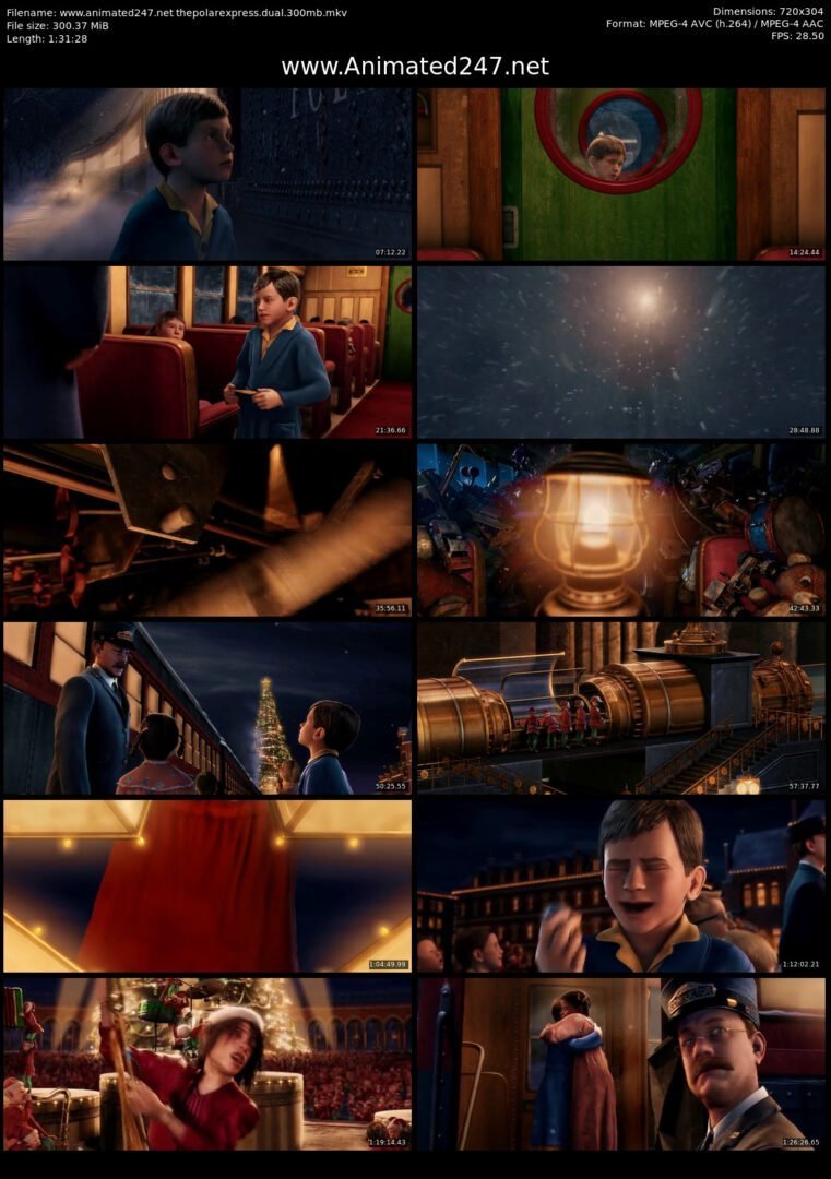 The Polar Express Movie 300MB 480P BRRip English Hindi Dubbed Free Download