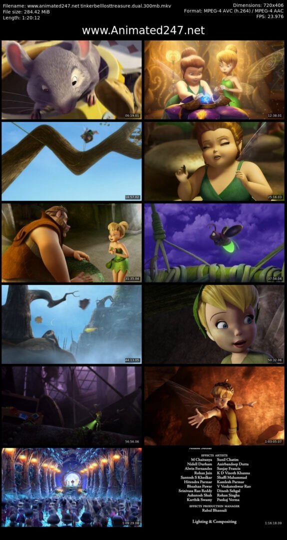 Tinker Bell and The Lost Treasure 300MB Dual Audio Hindi English Free Download