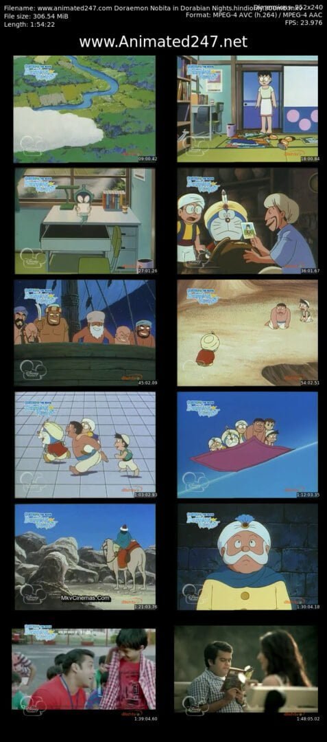 Doraemon Nobita in Dorabian Nights 480p Hindi Dubbed Free Download