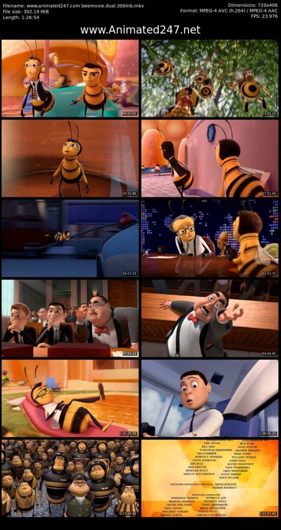 Bee Movie Free Download Hindi Dubbed and English 300MB