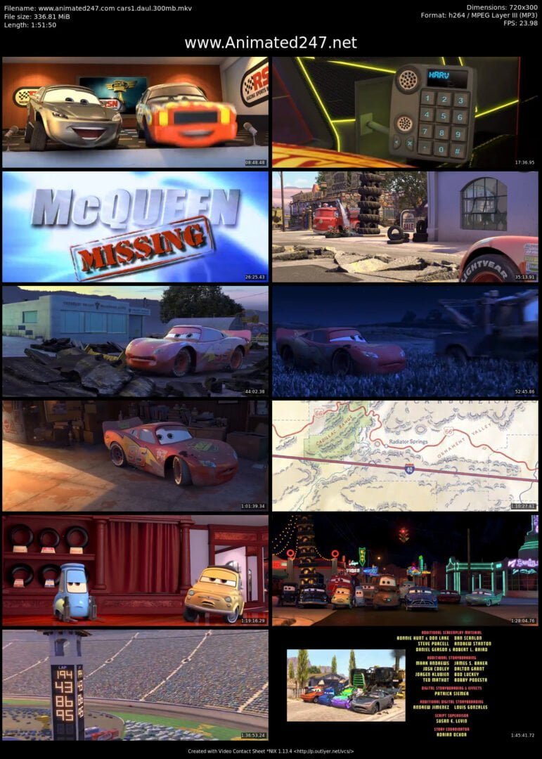 Cars Movie Free Download English and Hindi Dubbed
