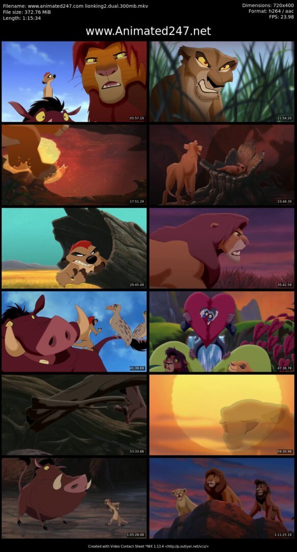 The Lion King 2 Simba's Pride Free Download 300 MB