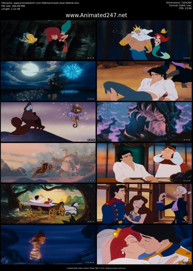 Disney The Little Mermaid (1989) Full Movie in Hindi 480P Download Hindi Dubbed 300MB