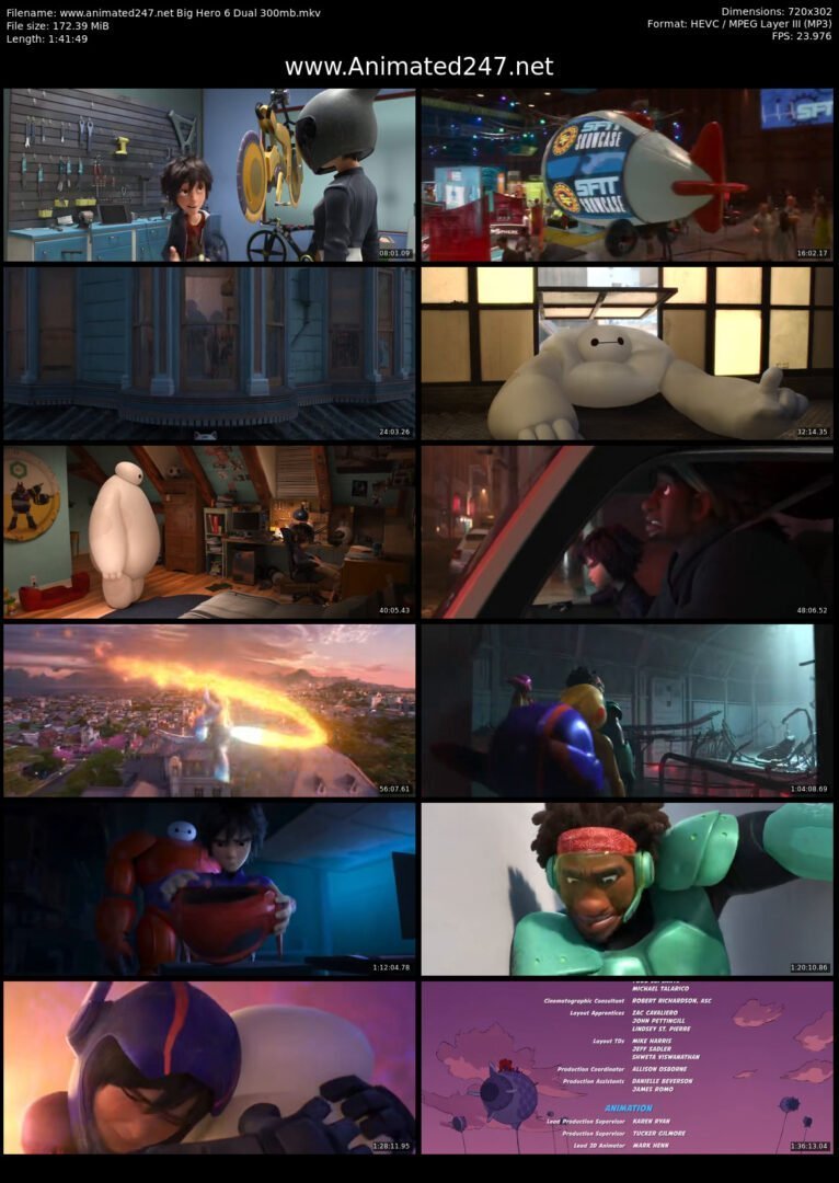 Big Hero 6 Dual Audio English and Hindi 300MB 480P