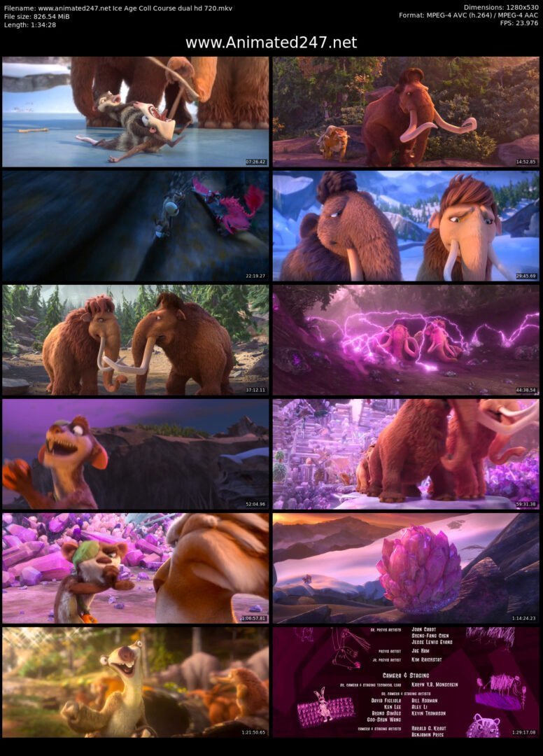 Ice Age Collision Course English and Hindi Dual Audio HD 720P