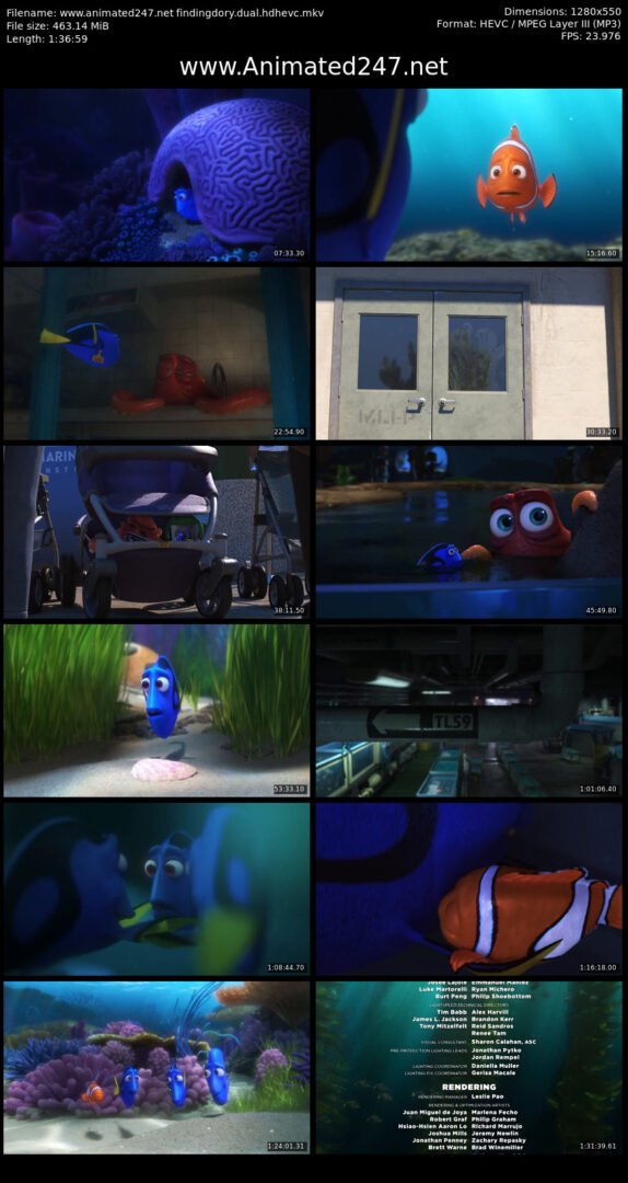 Finding Dory Full Movie in Hindi Download HD 720P & 480P
