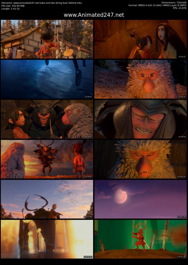 Kubo and the Two Strings Thai and Hindi Dubbed Dual Audio 300MB 480P