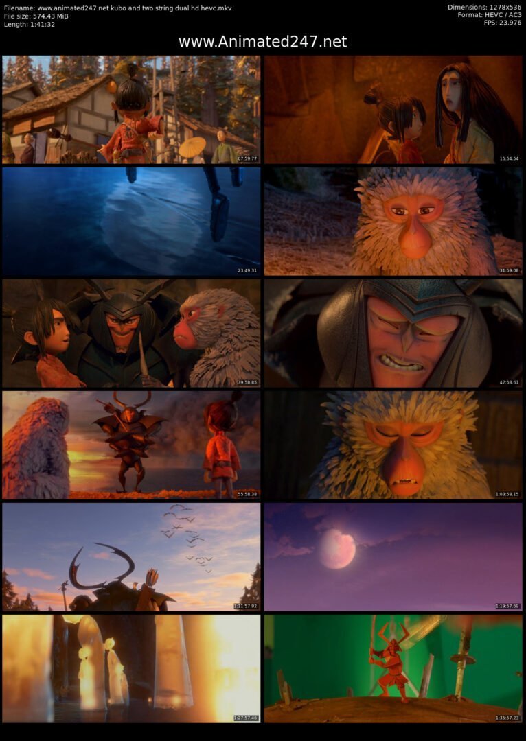 Kubo and the Two Strings Thai and Hindi Dubbed Dual Audio HD 720P