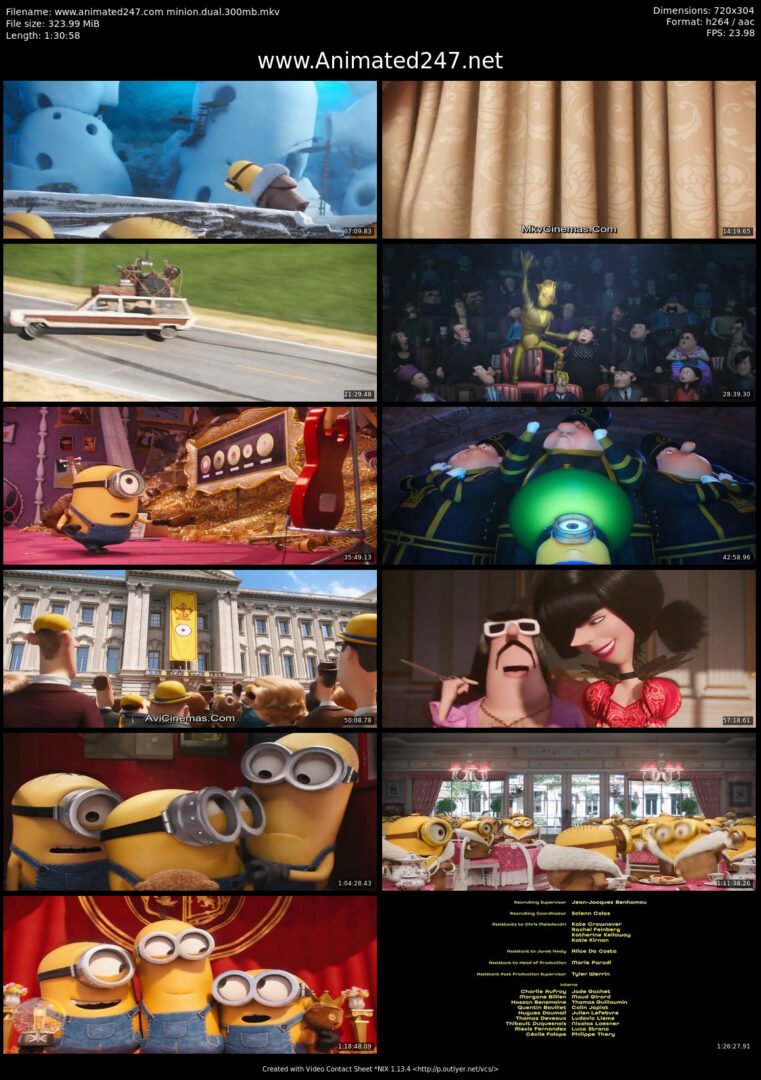 Minions English and Hindi Dual Audio HD 720P Bluray