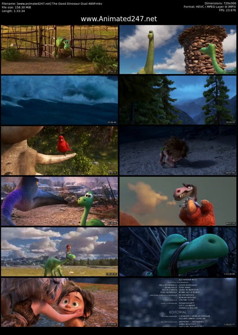 The Good Dinosaur English & Hindi Dual Audio 300MB 480P
