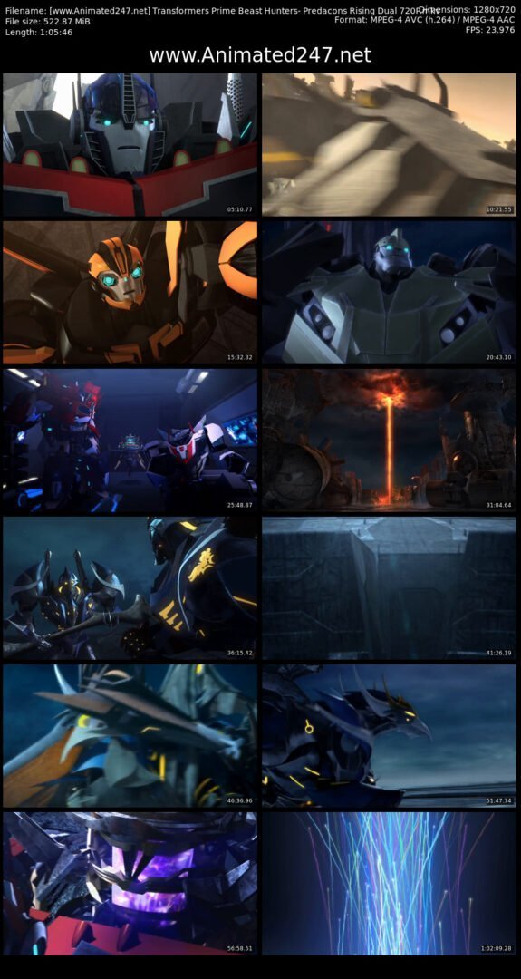 Transformers Prime Beast Hunters Predacons Rising 480P 300MB