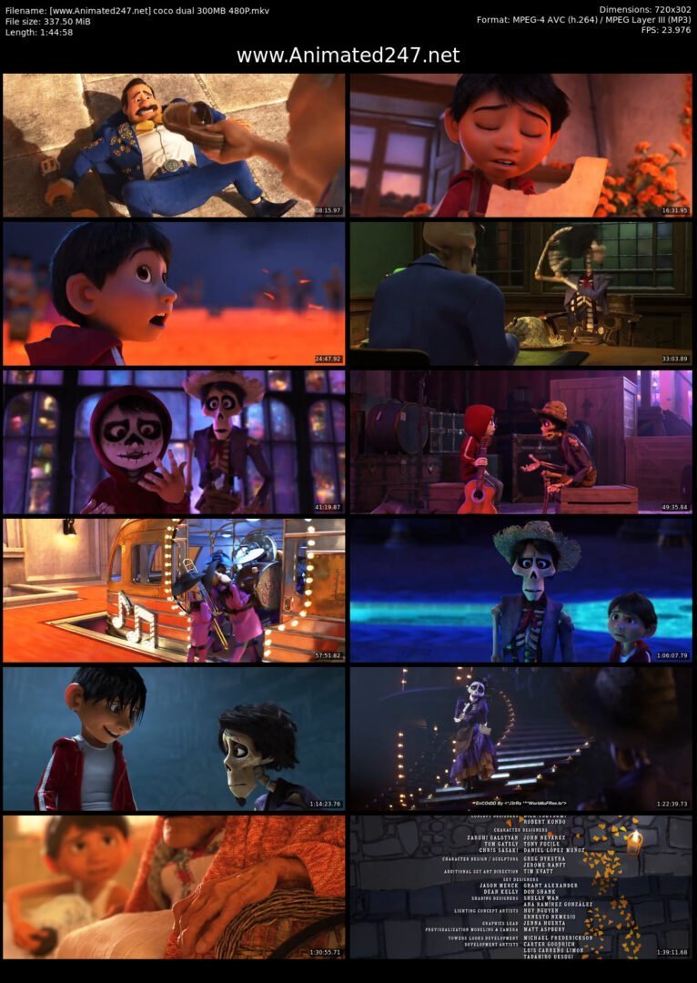 Coco English & Hindi Dubbed Dual Audio 300MB 480P
