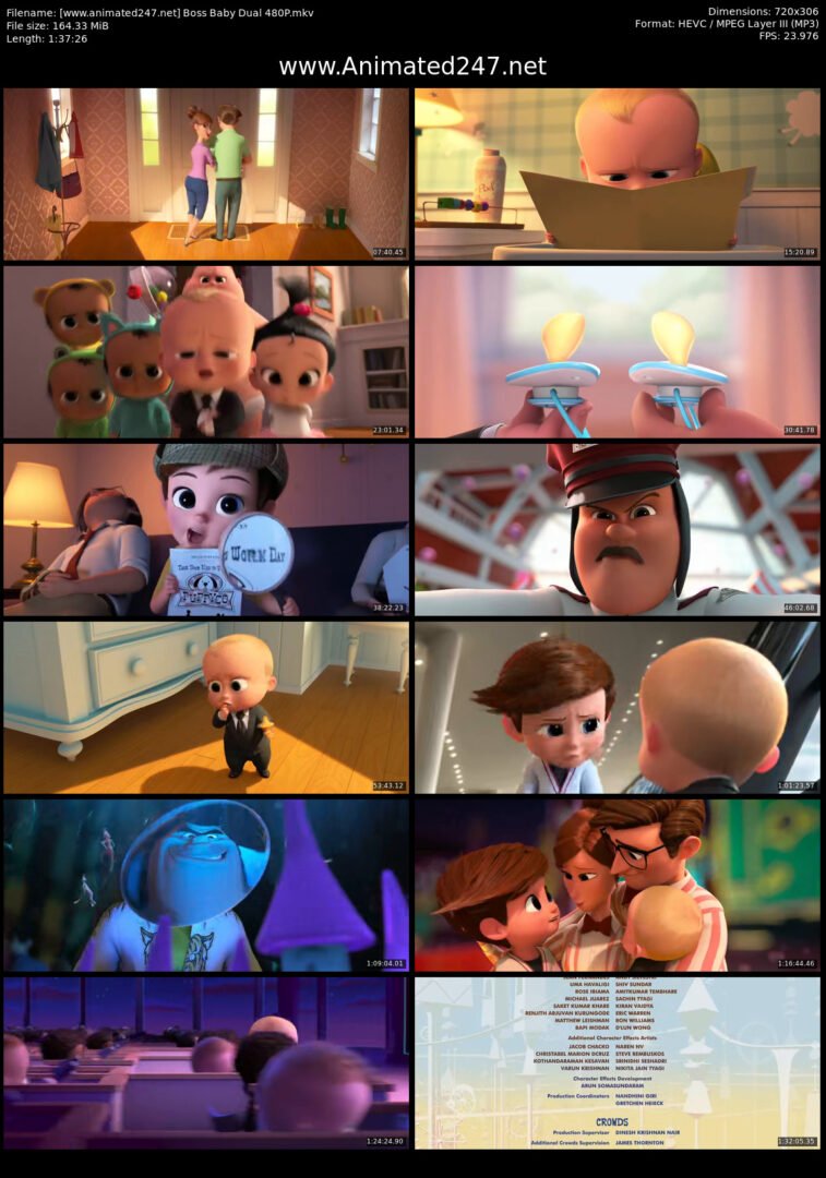 Boss Baby Dual Audio English & Hindi Dubbed 480P