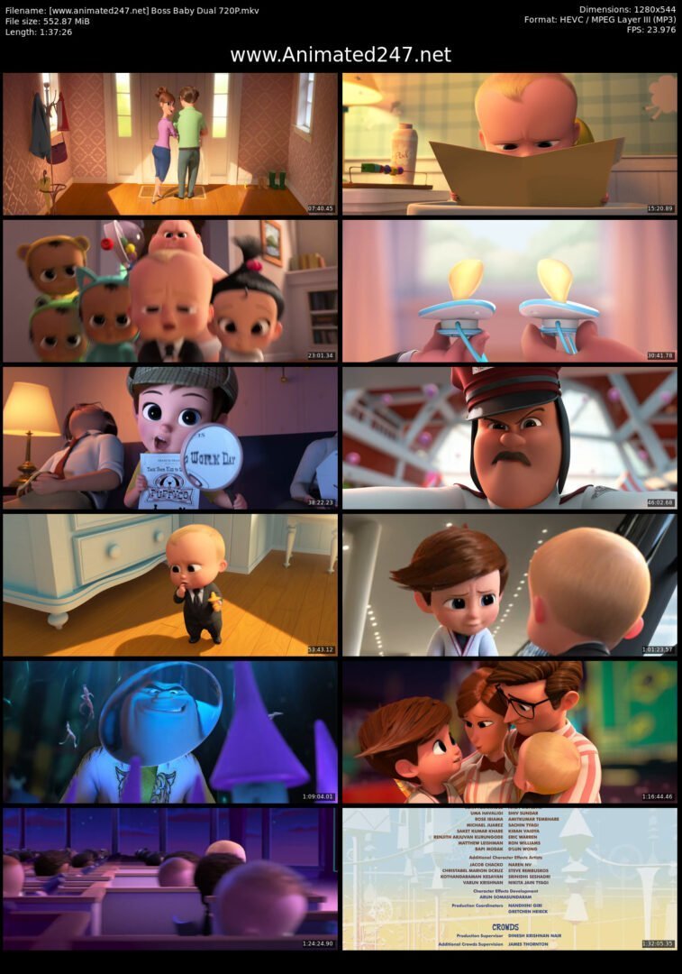 Boss Baby Dual Audio English & Hindi Dubbed 720P