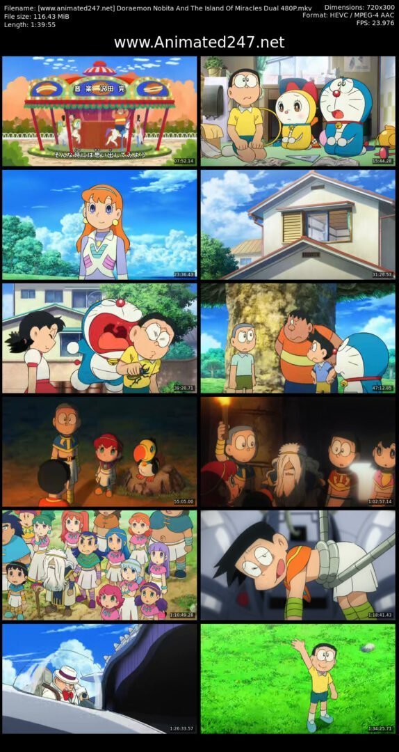 Doraemon Nobita And The Island Of Miracles Dual 300MB 480P