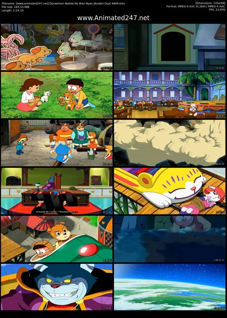 Doraemon Nobita No Wan Nyan Jikuden Dual Audio 300MB 480P