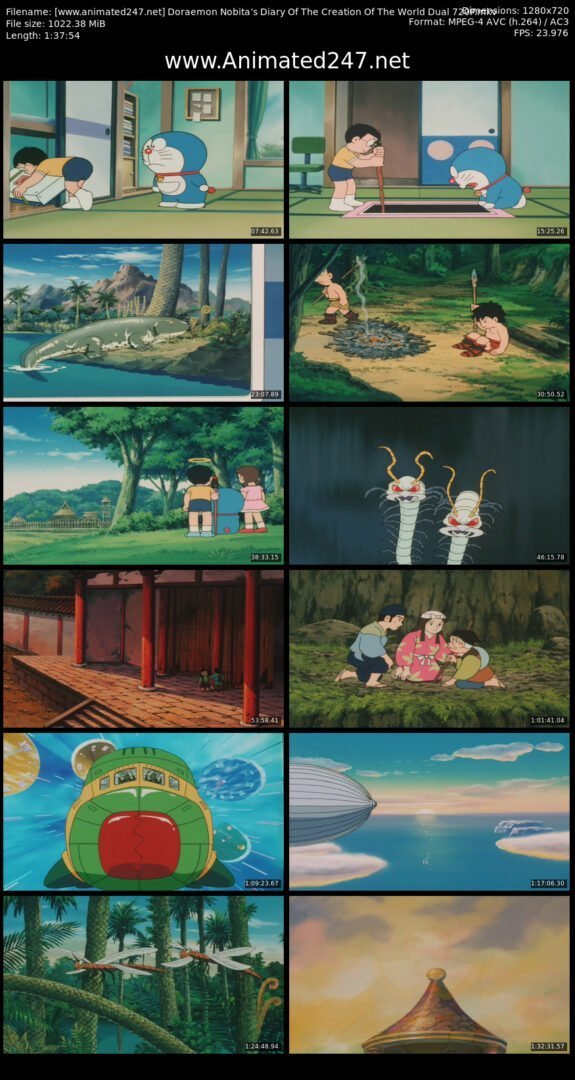 Doraemon Nobita’s Diary Of The Creation Of The World Dual Audio HD