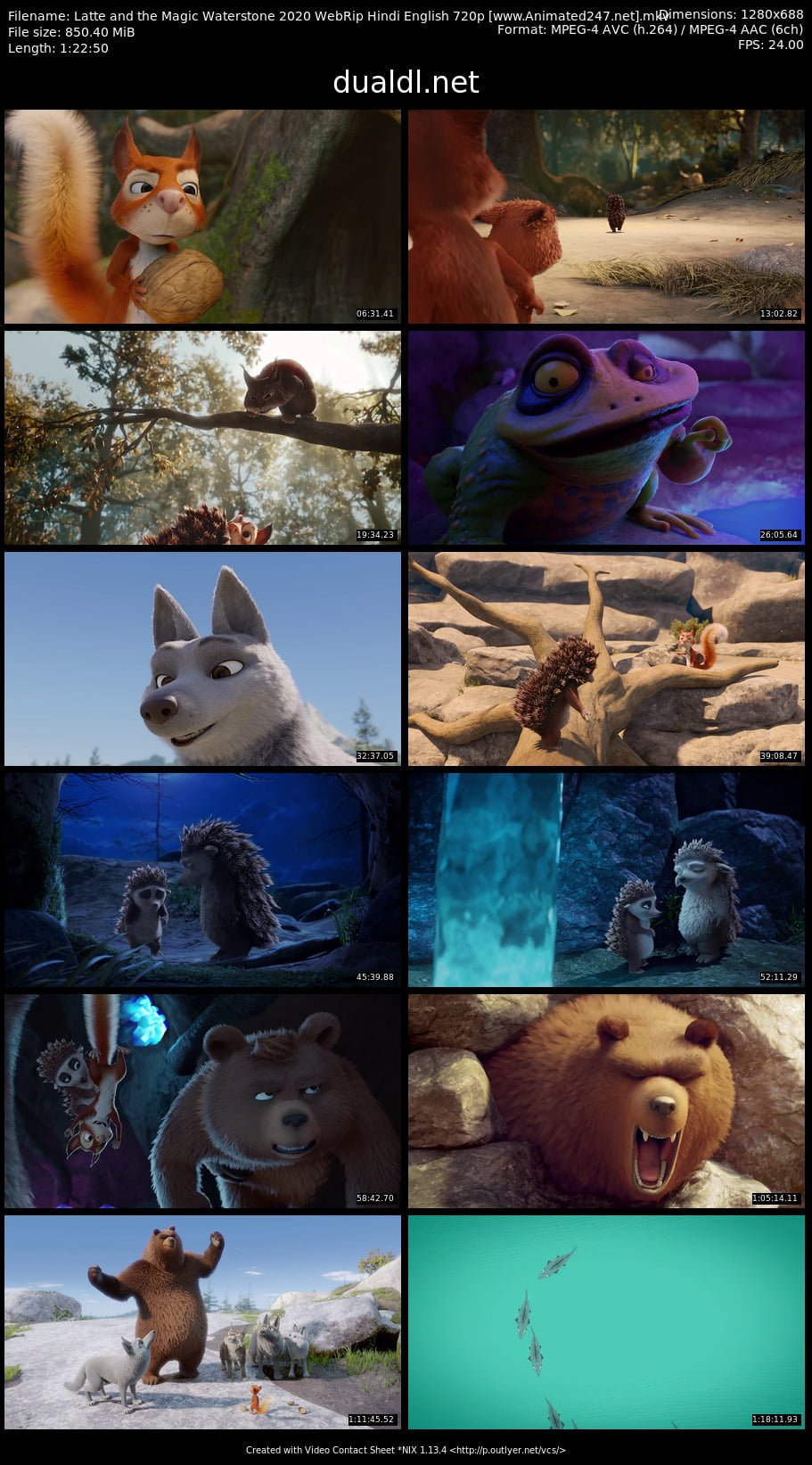 Latte and the Magic Waterstone 2020 in Hindi Dubbed
