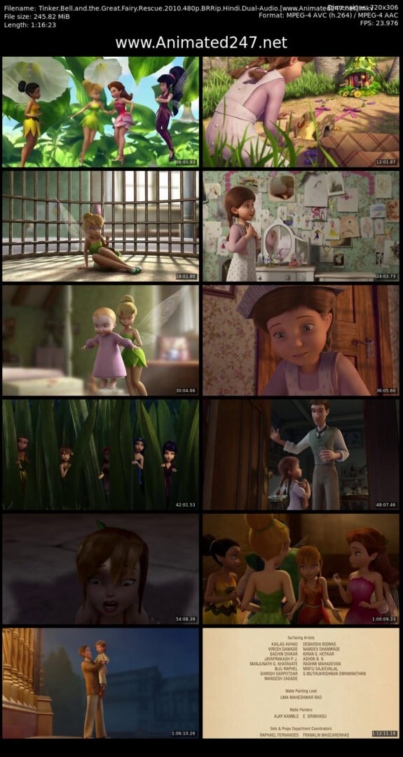 Tinker Bell and the Great Fairy Rescue Full Movie in Hindi Dubbed Download Free 300MB 480P