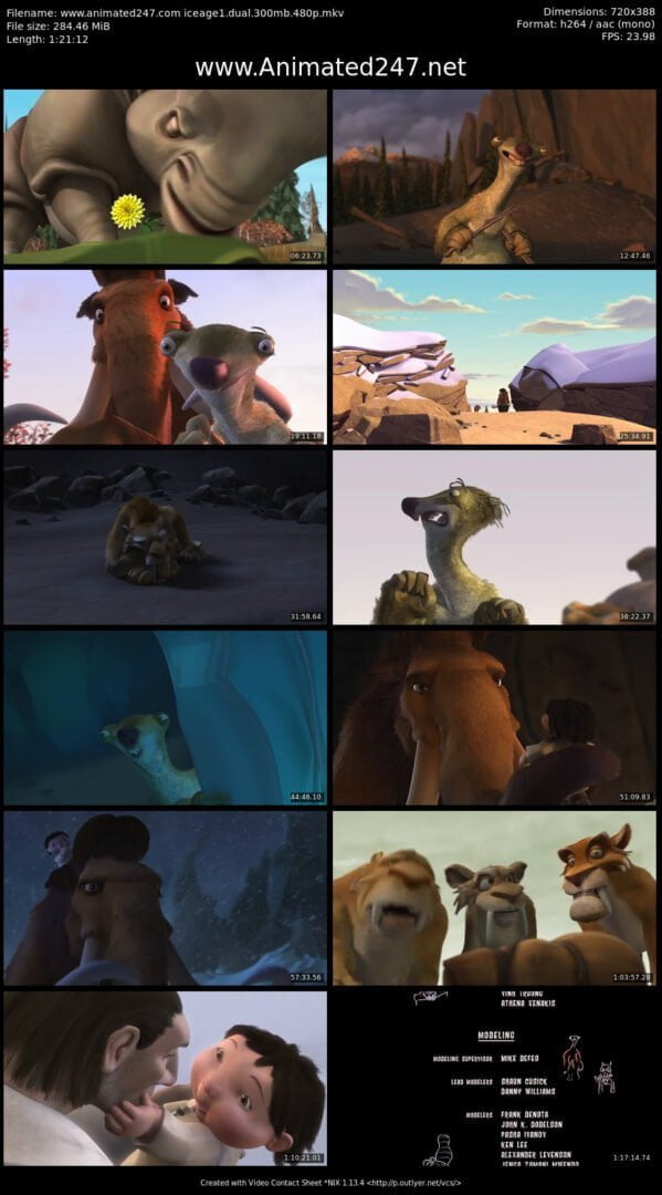 Ice Age 1 Free Download English and Hindi Dubbed 300MB