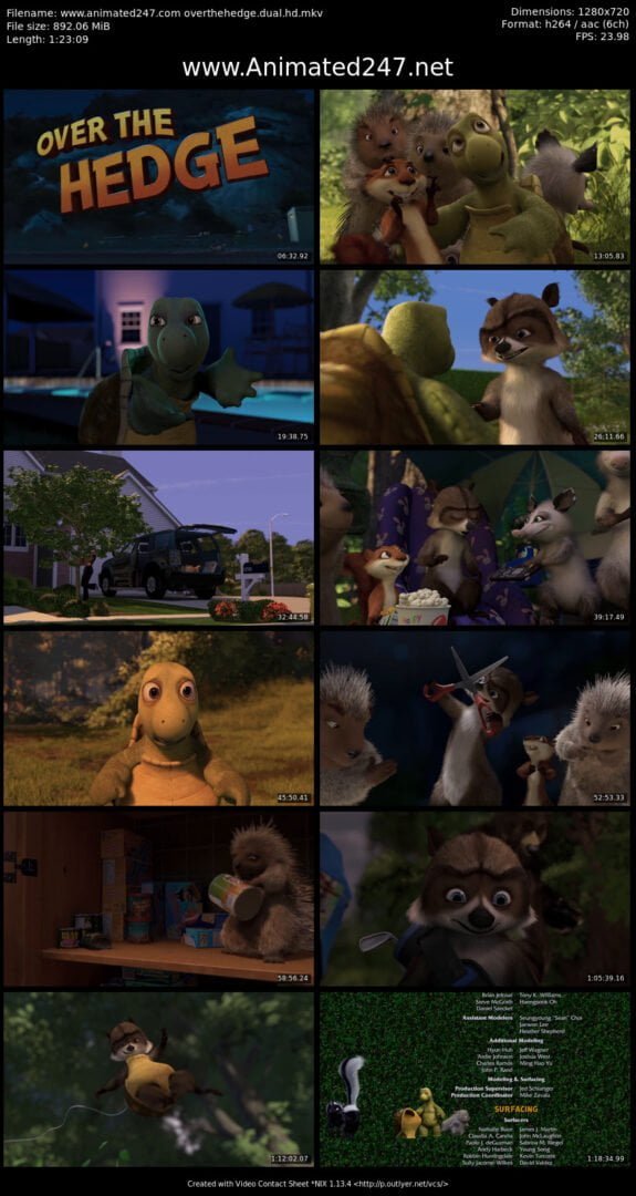 Over The Hedge Free Download English and Hindi Dubbed HD 720P