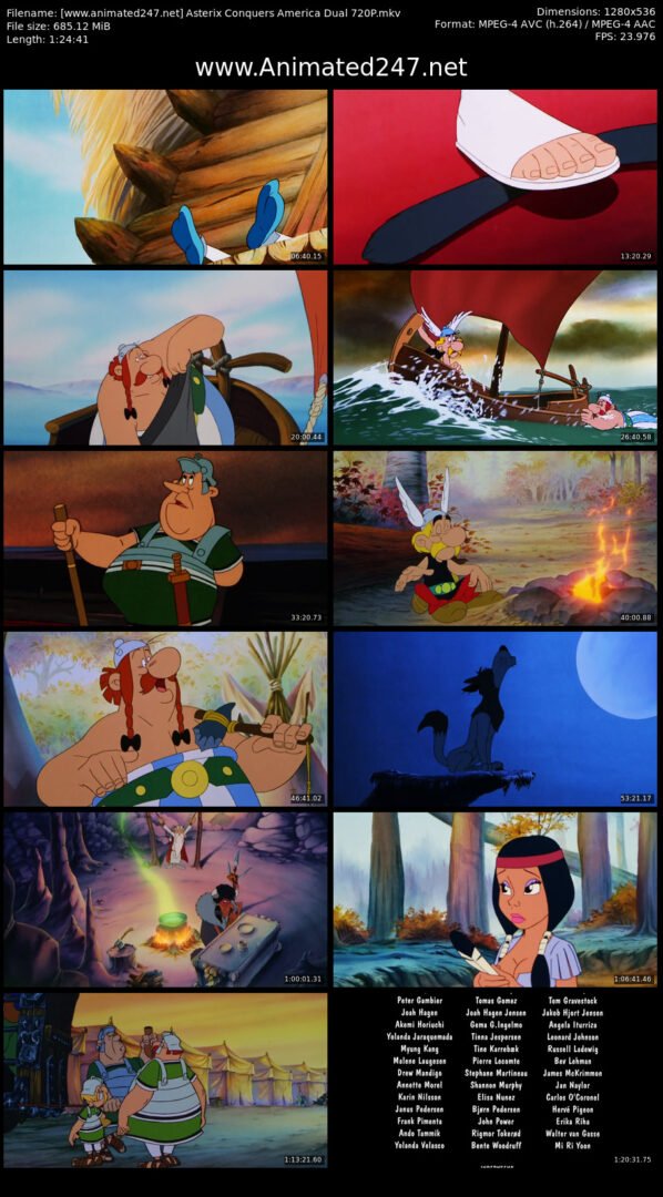 Asterix Conquers America Dual Audio 300MB 480P