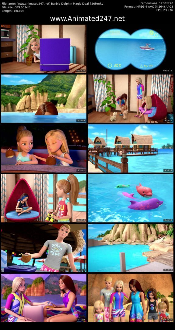 Barbie Dolphin Magic Dual Audio 480P x265