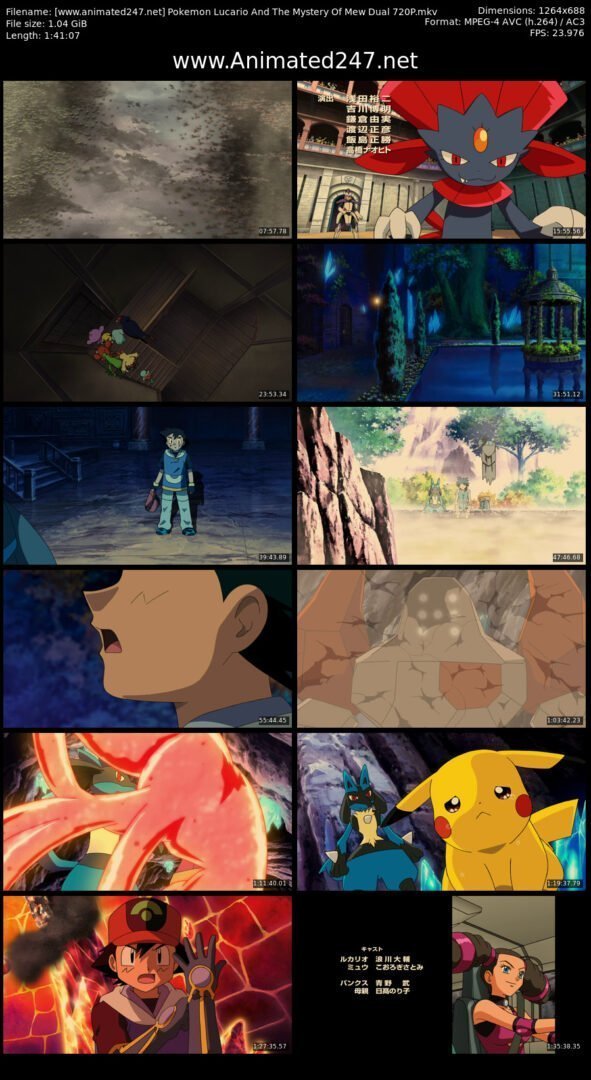 Pokemon Lucario And The Mystery Of Mew Dual Audio HD 720P
