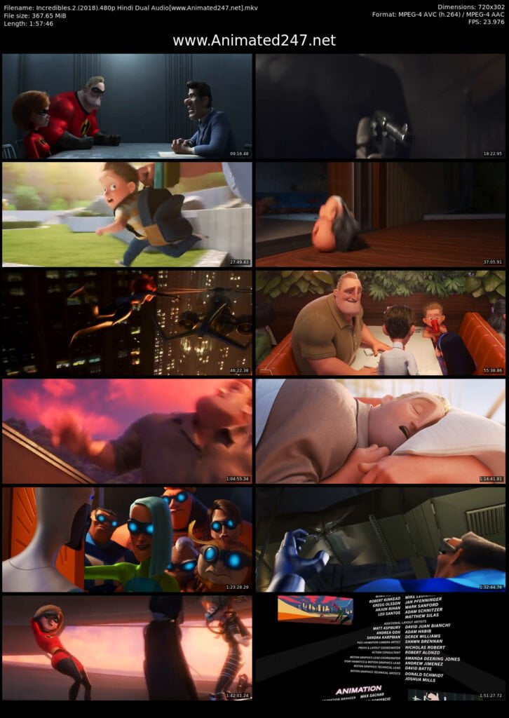 Incredibles 2 Full Movie in Hindi Download For Free 300MB 480P