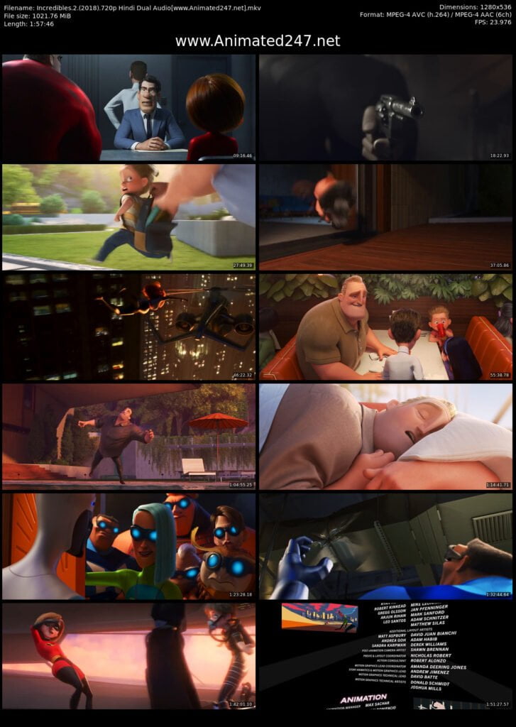 Incredibles 2 Full Movie Free in English and Hindi Dubbed HD 720P